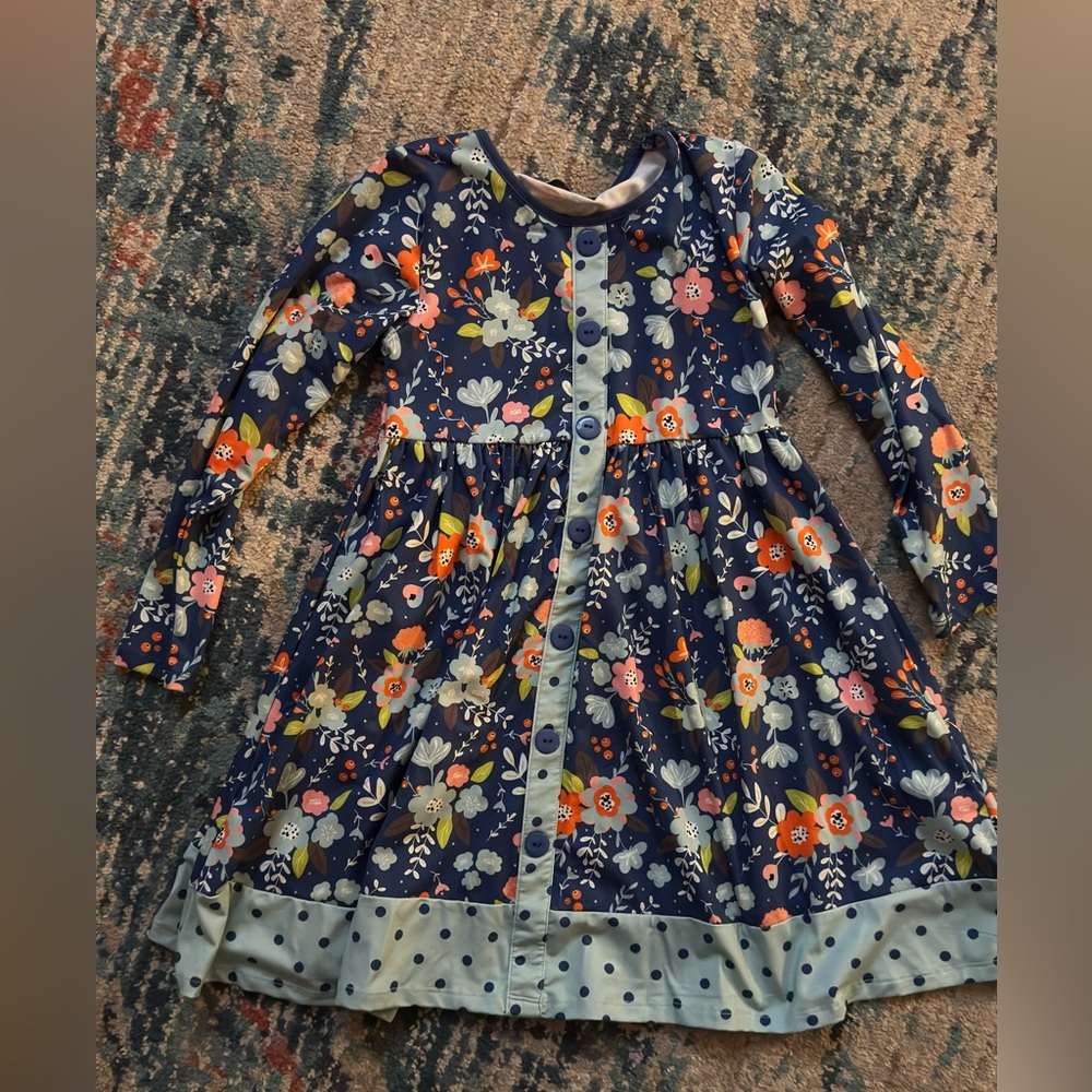 Millie loves Lily Floral Navy Kids Dress